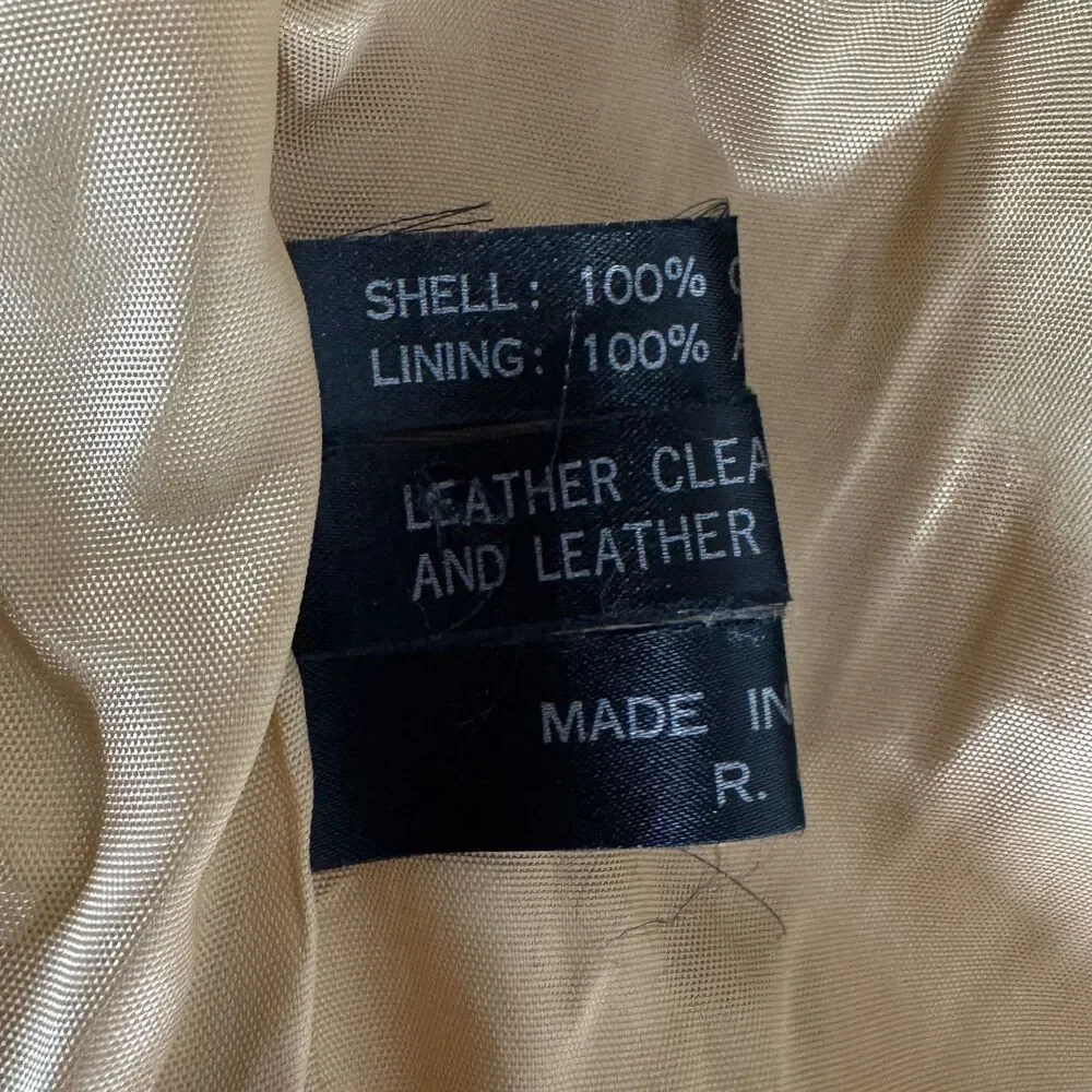 Vintage Deerskin Trading Post Genuine Leather Suede Open Jacket Women's Size 6